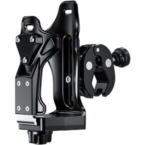 JINKEY Upgraded Motorcycle Cup Holder，Bike Water Bottle Holder with Adjustable Mounting Bracket 360°Rotation Anti-Theft Expandable Bike Cup Holder for Bike ATV Scooter Stroller Wheelchair Golf Cart