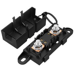 Joinfworld MEGA Car Fuse Holder with 80A Fuse, Automotive Fuse Holder with Cover for Cars, Trucks, Construction Vehicles, Buses, Caravans