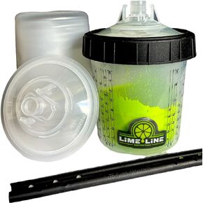 مجموعة أغطية وبطانات أكواب وبطانات لطلاء طلاء السيارات القابل للتصرف من لايم لاين، 600-300 مل (50 عبوة 20 أونصة) in Kuwait