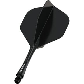 Winmau Fusion Intergrated Dart Flight and Shaft System - 1 set per pack (3 flights and shafts in total)