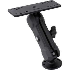 Aluminum Alloy Fish Finder Mount with C Size 1.5" / 38mm Ball, 5.9" Arm Marine Electronic Mount Compatible with Garmin,Humminbird, Lowrance and More