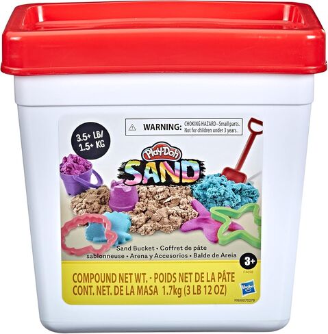 Play-Doh Sand Bucket for Kids 3 Years and Up with 3.75 Pounds of Sand Compound and 4 Tools in Saudi Arabia