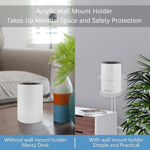حامل حائط HOLACA لنظام TP-Link Deco XE75/XE75Pro Mesh WiFi 6 (AXE5400) حامل حامل جداري أكريليك بسيط وقوي (عبوتان) in Saudi Arabia