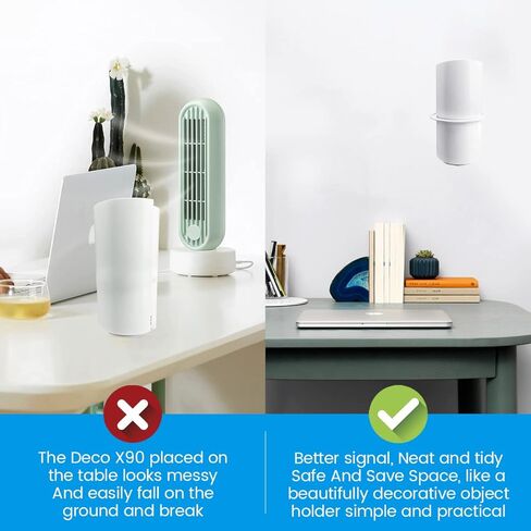 متوافق مع نظام AX6600 (Deco X90) شبكة WiFi 6 للمنزل بالكامل، حامل تثبيت على الحائط Deco X90، حامل تثبيت على الحائط معدني قوي، (عبوة واحدة) in Kuwait