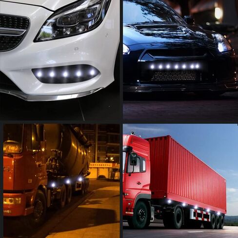 10pcs 18mm Car Eagle Eye DRL Led Daytime Running Lights LED 12V Backup Reversing Parking Signal Automobiles Lamps, Purple Light in Kuwait