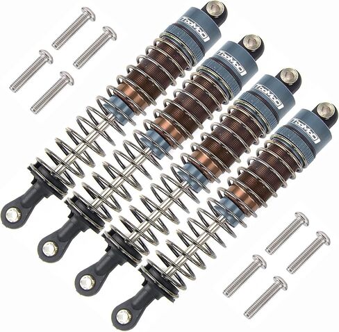 مجموعة ممتص الصدمات 1/10 80 مم RC لشاحنة Tamiya TRX4 المحورية SCX10 D90 شاحنة زاحفة للسيارات على الطرق الوعرة ترقيات السيارات (رمادي) in Kuwait