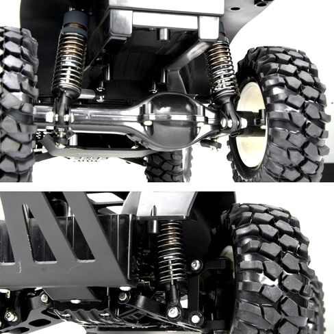 مجموعة ممتص الصدمات 1/10 80 مم RC لشاحنة Tamiya TRX4 المحورية SCX10 D90 شاحنة زاحفة للسيارات على الطرق الوعرة ترقيات السيارات (رمادي) in Kuwait