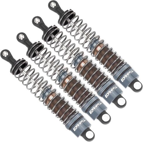 مجموعة ممتص الصدمات 1/10 80 مم RC لشاحنة Tamiya TRX4 المحورية SCX10 D90 شاحنة زاحفة للسيارات على الطرق الوعرة ترقيات السيارات (رمادي) in Kuwait