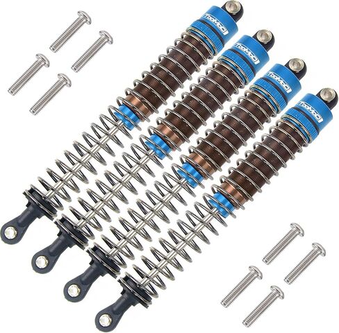 مجموعة ممتص الصدمات 1/10 120 مم RC لمركبة Tamiya TRX4 المحورية SCX10 D90 الزاحفة للسيارات التي تجرها الدواب، ترقيات السيارات استبدال الأجزاء (رمادي) in Saudi Arabia
