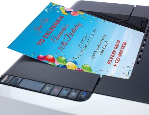 Great Papers! Balloons Everywhere Letterhead for Invitations, Announcements and Personal Messages, Printer Friendly 8.5" x 11", 50 Pack (2023062) in Saudi Arabia