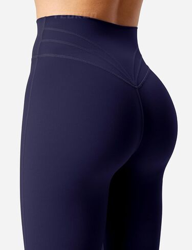 YEOREO Flare Leggings for Women Lynnie High Waisted Yoga Pants Tummy Control Gym Workout Leggings Navy XS in Saudi Arabia