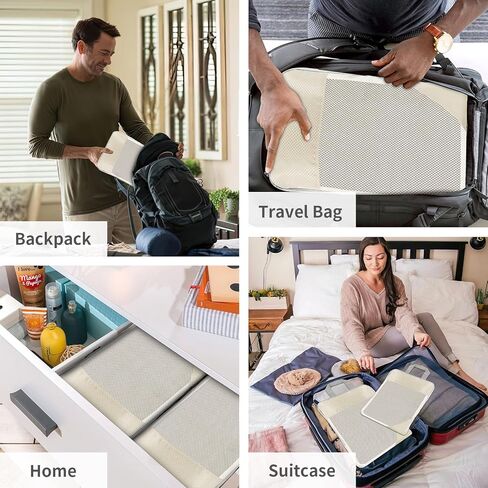 6 مجموعات من مكعبات التعبئة المضغوطة لحقائب السفر، وحقائب تنظيم السفر للأمتعة، وحقائب ضغط السفر للتعبئة كإكسسوارات سفر للنساء والرجال وأساسيات السفر (بيج) in Kuwait