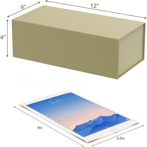 MONDEPAC 4 Pack Gift Boxes with Magnetic Lid 12" X 6" X 4" for Presents,Luxury for Gift Packaging, Bridesmaid Gifts Boxes, Magnetic Gift Box for Gifts,Birthday Gift Boxes,Christmas Gift Boxes in Saudi Arabia