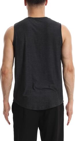 Different Touch Men’s 2 Pack Active Gym Workout Sleeveless Shirts Quick Dry Crew Neck Muscle Tank Top in Saudi Arabia