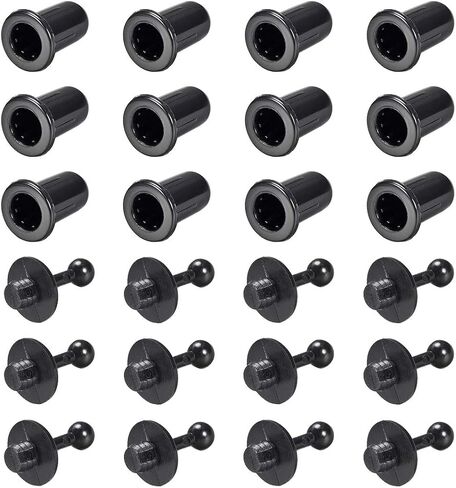 uxcell Speaker Small Peg Kit Guides 25.5mm Black Dia 6mm 12 Pairs in Saudi Arabia