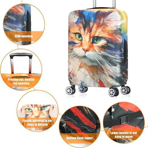 Luggage Cover, Elastic Washable Stretch Suitcase Protector, Approved Travel Accessories Baggage Covers for 18-20 Inch Luggage(S) in Saudi Arabia