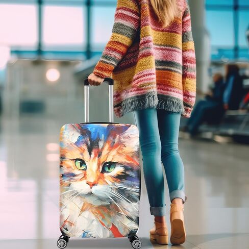 Luggage Cover, Elastic Washable Stretch Suitcase Protector, Approved Travel Accessories Baggage Covers for 18-20 Inch Luggage(S) in Saudi Arabia