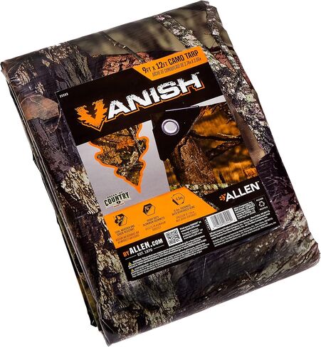 Allen Company - Vanish Camo Tarp - Hunting, Concealment for Groundblind, Treestand with Mossy Oak Break-Up Country Camo (6x8 / 8x10 / 9x12 feet) in Saudi Arabia