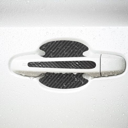 8PCS Car Door Handle Scratch Protector Set, Clear Transparent Guard Cover Avoiding Scratches, Auto Door Cup Protective Sticker for Most Door Handles in Saudi Arabia