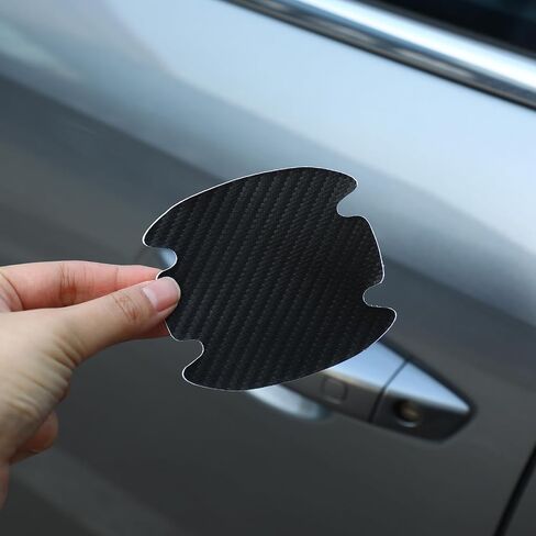 8PCS Car Door Handle Scratch Protector Set, Clear Transparent Guard Cover Avoiding Scratches, Auto Door Cup Protective Sticker for Most Door Handles in Saudi Arabia