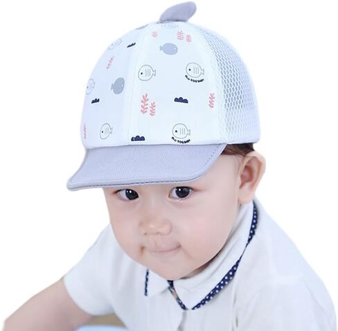 قبعة بيسبول للأطفال، قبعة للحماية من الشمس، قبعات للأطفال الرضع والأطفال الصغار من القطن قابلة للتعديل in Kuwait