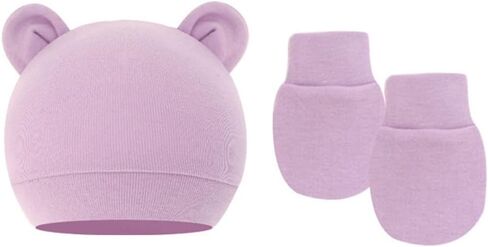 12 Pieces Newborn Baby Preemie Hats and Mittens Set No Scratch Preemie Gloves Cotton Beanie Hospital Cap for 0-6 Months in Saudi Arabia