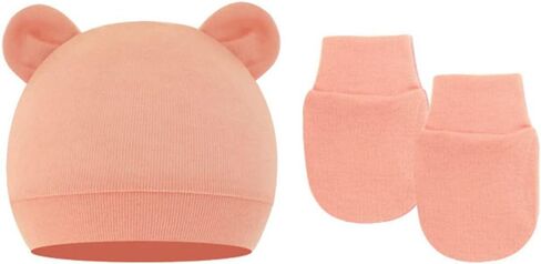 12 Pieces Newborn Baby Preemie Hats and Mittens Set No Scratch Preemie Gloves Cotton Beanie Hospital Cap for 0-6 Months in Saudi Arabia
