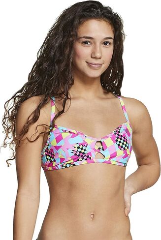Speedo Women's Swimsuit Top Bikini Endurance Lite Tie Back Print in Saudi Arabia