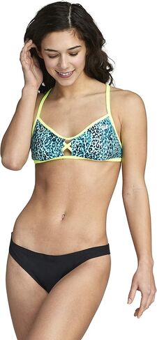 Speedo Women's Swimsuit Top Bikini Endurance Lite Tie Back Print in Saudi Arabia