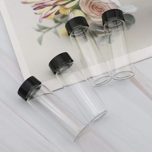 30mL Clear Glass Sample Vials 30Pcs, 1oz Borosilicate Glass Vial with Screwcap, PE Liner Sample Containers Lab Vial Liquid Sampling Glass Oil Bottle in Saudi Arabia