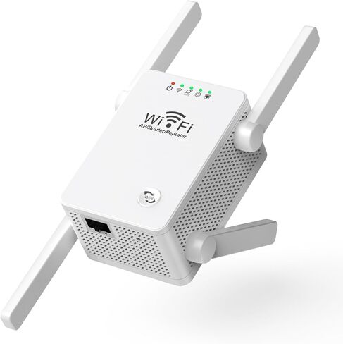 موسع واي فاي معزز إشارة الإنترنت ومكبر للصوت يصل إلى 8500 قدم مربع - مكرر واي فاي طويل المدى للمنزل، مع منفذ إيثرنت ووضع نقطة الوصول، يدعم 40 جهازًا، إعداد سهل بلمسة واحدة ii in Kuwait