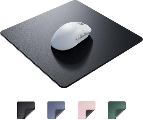 Smooth Gaming Mouse Pad, Cool Desk Mouse Pad with Anti-Slip Rubber Base, Waterproof Washable 9.8 * 9.8 Inch (Clear Black) in Saudi Arabia