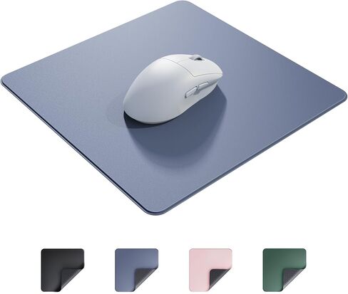 Smooth Gaming Mouse Pad, Cool Desk Mouse Pad with Anti-Slip Rubber Base, Waterproof Washable 9.8 * 9.8 Inch (Clear Black) in Saudi Arabia