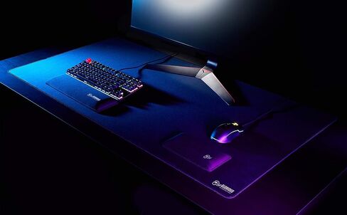 لوحة ماوس ألعاب ممتدة مقاس 3XL من Glorious - كبيرة، واسعة (3XL ممتدة) لوحة ماوس من القماش الأسود، حواف مخيطة | 24 بوصة × 48 بوصة (G-3XL) in Kuwait