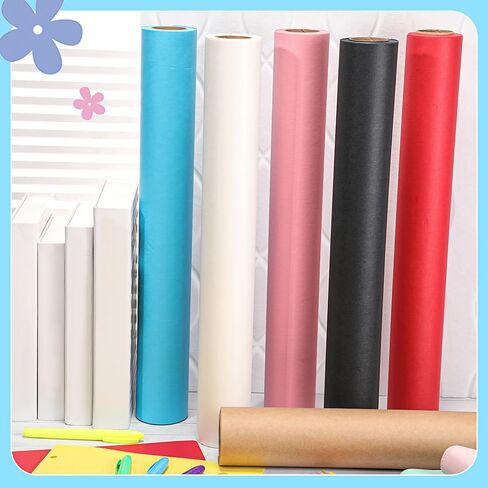 Colarr 6 Pack Bulletin Board Paper Roll Large Colored Craft Paper Fade Resistant Paper Bulk 18 Inches x 50 Feet Construction Paper Roll for Drawing Painting Classroom Decor(Lively Color) in Kuwait