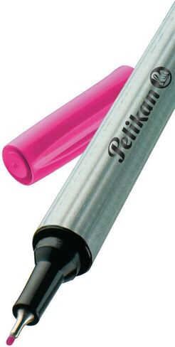 Pelikan Fineliner 96 Black Pens, 0.4mm Tip, Blister Packaging, Set of 3 (940601) in Saudi Arabia