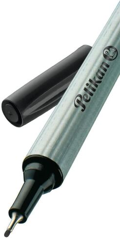 Pelikan Fineliner 96 Black Pens, 0.4mm Tip, Blister Packaging, Set of 3 (940601) in Saudi Arabia