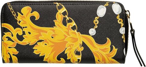 VERSACE JEANS COUTURE women wallet black - gold in Saudi Arabia