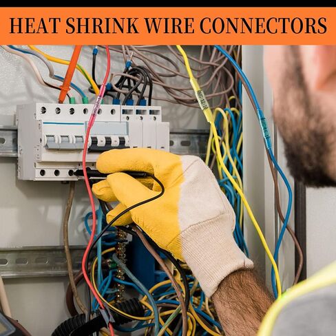 300PCS Heat Shrink Butt Connectors Red 22-18 AWG, Insulated Waterproof Electrical Wire Connectors Marine Grade Tinned Red Copper Crimp Splice Terminals for Marine,Truck,Stereo in Saudi Arabia