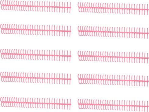 10Pcs Spiral Binding Coil 30 Holes 16mm Diameter Loose Leaf Binding Ring 130 Sheet Capacity Plastic Spines for Bind Paper(Black) in Saudi Arabia