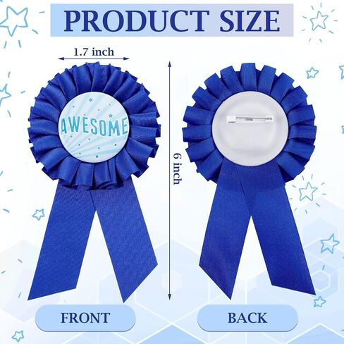 Inspirational Award Ribbon Rosette Ribbon Motivational Prize Ribbon Satin Victory Honorable Recognition Ribbons Badge for Kids Student Winner Competition Classroom School 5 Designs (20 Pcs) in Saudi Arabia