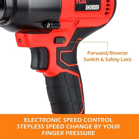 طقم مفتاح ربط لا سلكي 18 فولت، مفك كهربائي بدون فرشاة مقاس 1/2 بوصة 3200 دورة في الدقيقة وعزم دوران أقصى 1500 نيوتن متر، قطعتان من البطاريات، شاحن سريع، 6 مقابس in Kuwait