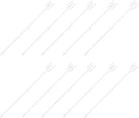 PATIKIL Floral Pick Card Holder, 160 Pcs 9" Plastic Straight Head Heart Stick Flower Pick Card Holder for Floral Arrangement Wedding Valentine's Day, Clear in Saudi Arabia