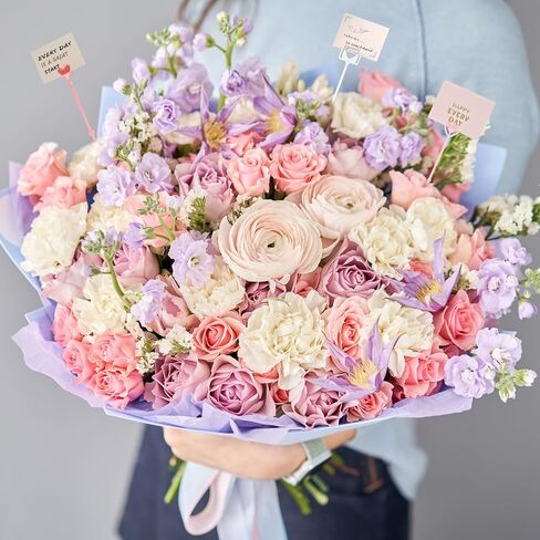 PATIKIL Floral Pick Card Holder, 160 Pcs 9" Plastic Straight Head Heart Stick Flower Pick Card Holder for Floral Arrangement Wedding Valentine's Day, Clear in Saudi Arabia