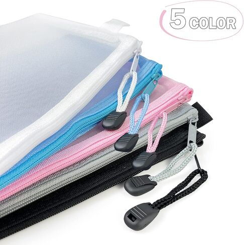 4 Pack Pencil Case Pen Pouch Case Clear Case Marker Pouch, Multifonction Organizer Bag Transparent Travel Cosmetic Bag, Multi-Purpose Office College School Gift for adults Teen in Saudi Arabia
