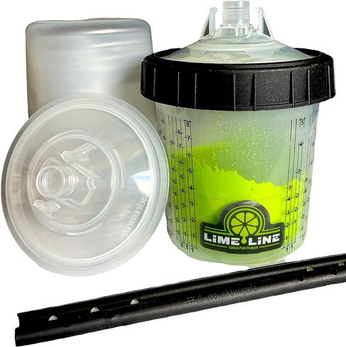 مجموعة أغطية وبطانات أكواب وبطانات لطلاء طلاء السيارات القابل للتصرف من لايم لاين، 600-300 مل (50 عبوة 20 أونصة) in Kuwait