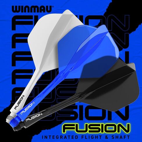Winmau Fusion Intergrated Dart Flight and Shaft System - 1 set per pack (3 flights and shafts in total) in Saudi Arabia