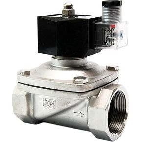 1-1/2 بوصة مغلق عادة من الفولاذ المقاوم للصدأ IP65 صمام الملف اللولبي المقاوم للماء هواء الماء 110 فولت 220 فولت 12 فولت 24 فولت لغاز الماء (BSP_220VAC_EPDM-Seal) in Kuwait