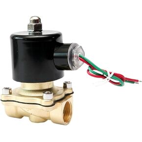 1/8 "1/4" 1/2 "1" 2 "بوصة صمام الملف اللولبي النحاسي مغلق عادة 220VAC 110VAC 24VDC 12VDC 24VAC زيت الغاز المائي المباشر المفعول (1، G_220VAC) in Kuwait