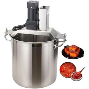 Self Stirring Pot - Stainless Steel Automatic Mixer with 4-Blade Scraper, Direct Heating Stirrer for Cooking & Seasoning, 80L Capacity in Kuwait